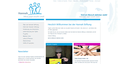 Desktop Screenshot of hannah-stiftung.de